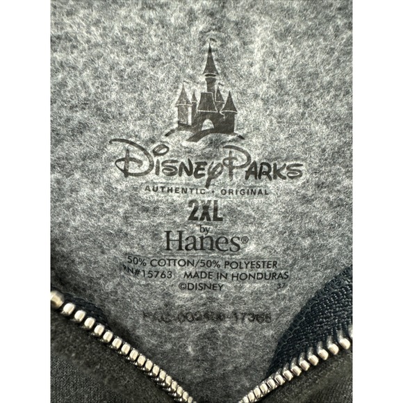Disney Parks Official Mickey Zip Up Hoodie Men's XXL Grey - Picture 3 of 8